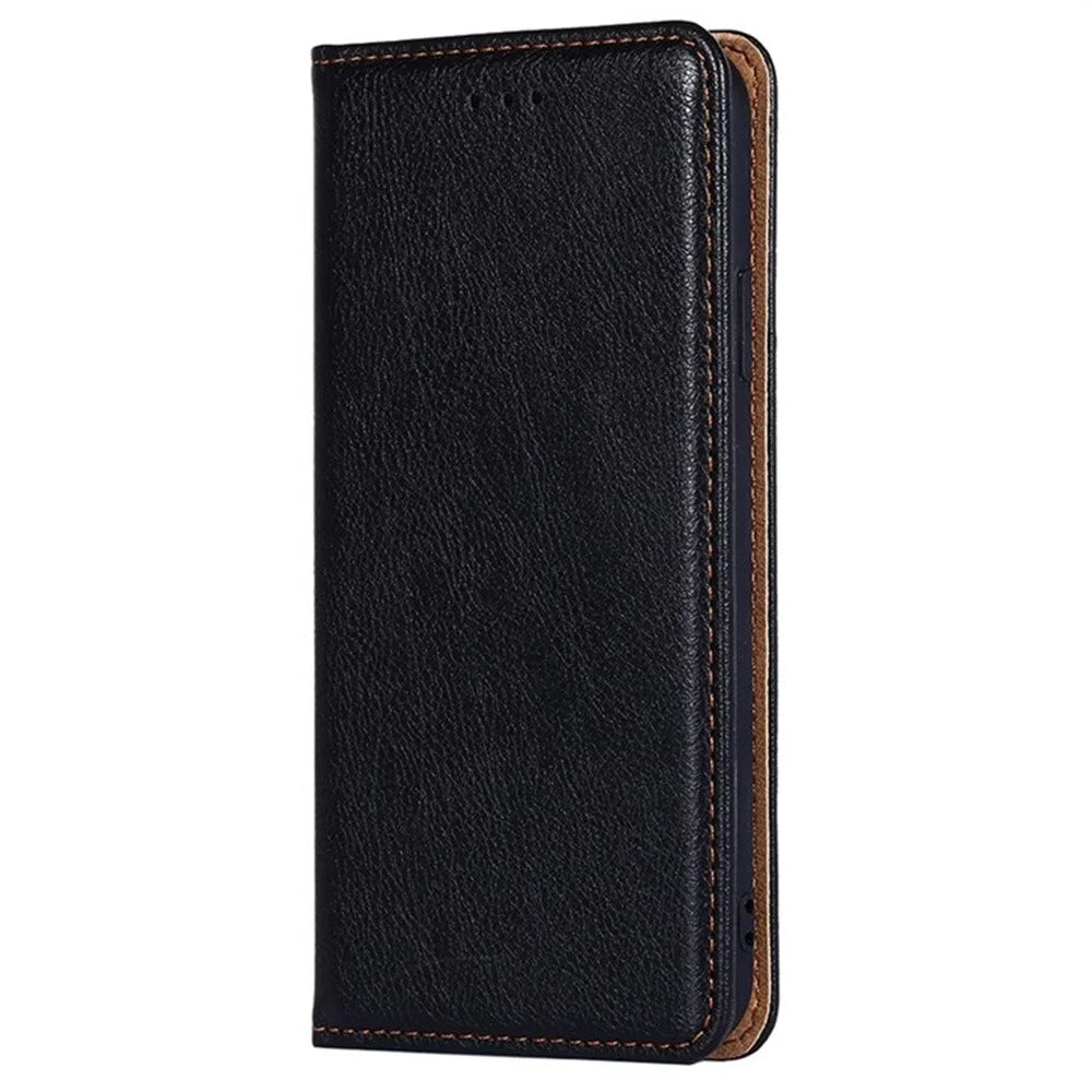 For Samsung Galaxy S26+ Case Wallet PU Leather Magnetic Auto-Absorbed Phone Cover - Black - 2