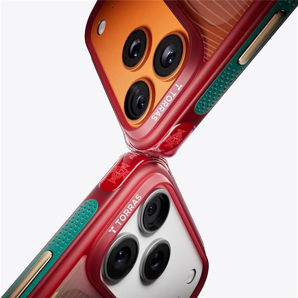 TORRAS Ostand Q3 Air for iPhone 17 Pro Magnetic Case 360° Rotating Kickstand TPU PC Phone Cover, FPF Limited Edition - Glory Slash - 3