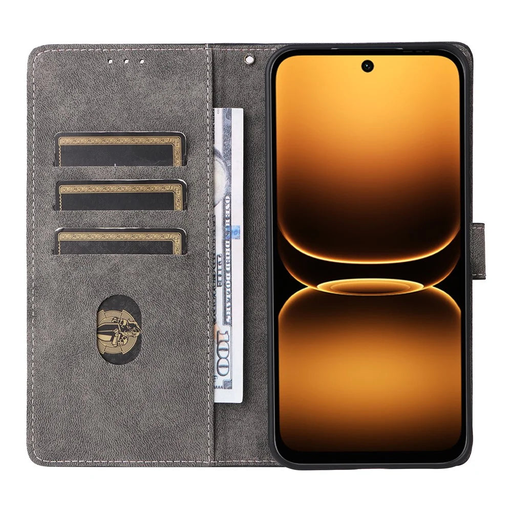 For Infinix Smart 20 4G Case Wallet RFID Blocking PU Leather Phone Cover Stand with Strap - Black - 2