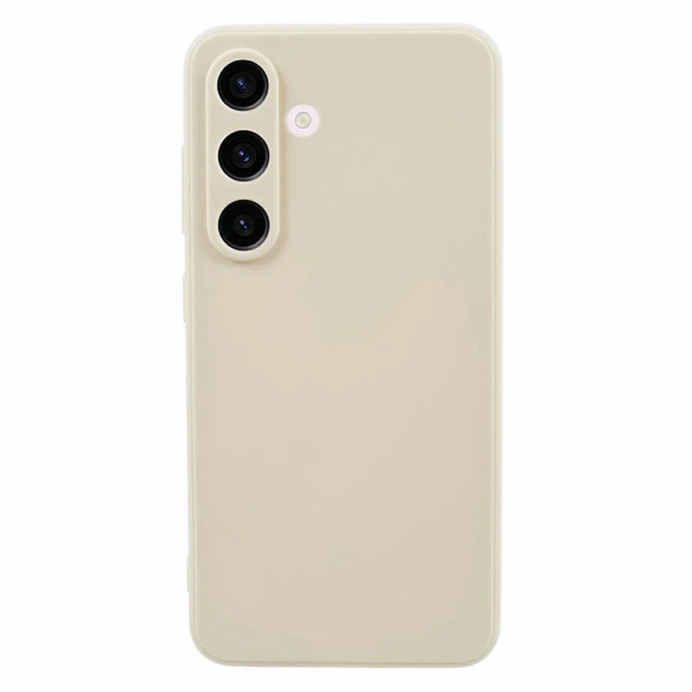 For Samsung Galaxy A57 5G Case Precise Cutouts Straight Edge TPU Shockproof Phone Cover - White - 1