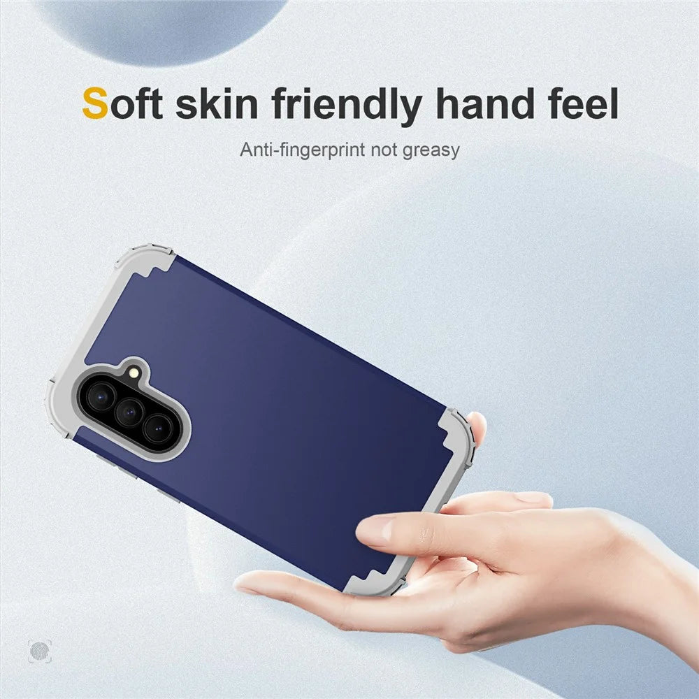 For Samsung Galaxy A57 5G Case Shockproof PC + TPU Phone Back Cover - Navy Blue - 7