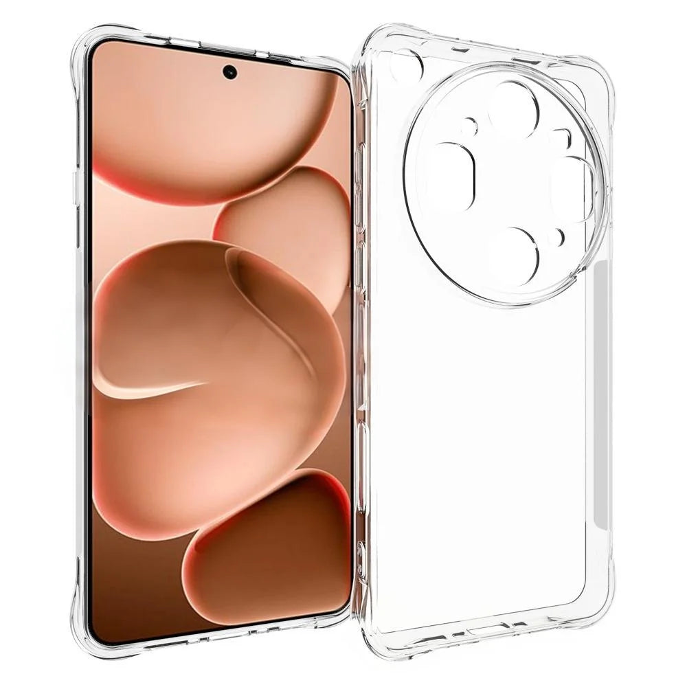 WANLONFENG For Oppo Find X9 Ultra 5G WL Series Case 2.0mm TPU Phone Cover with Tempered Glass Film - Transparent - 2