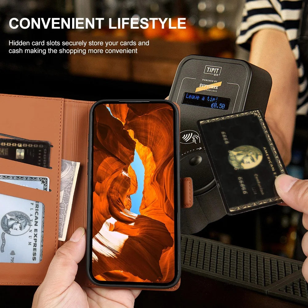 Leather Case For iPhone 7 4.7 inch  /  8 4.7 inch  /  SE (2022)  /  SE (2020) Wallet Stand TPU + PU Skin-touch Cover - Brown - 5