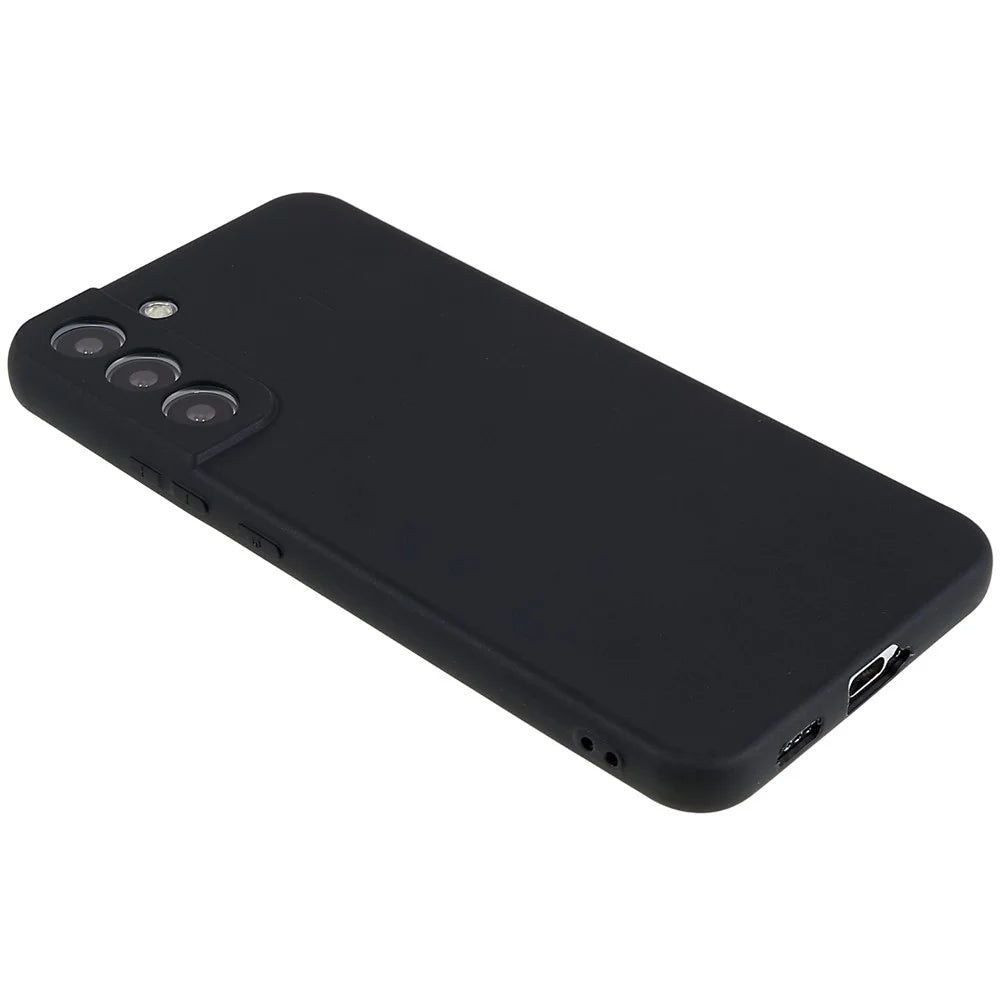For Samsung Galaxy S22 5G Matte Phone Case Cell Phone Soft TPU Protective Back Cover - Black - 2