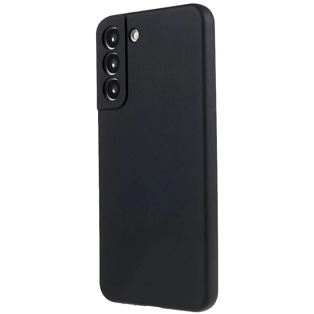 TPU Back Shell for Samsung Galaxy S22+ 5G Phone Case Fingerprint Free Matte Protective Cover - Black - 3