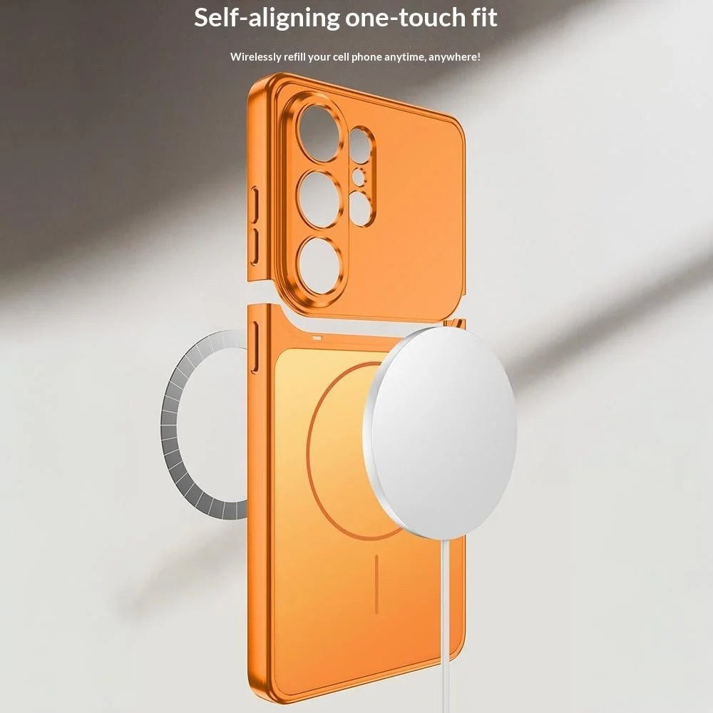 GKK For Samsung Galaxy S26 Ultra Magnetic Phone Case Detachable AG PC Matte Anti-Fingerprint Cover - Titanium Grey - 4