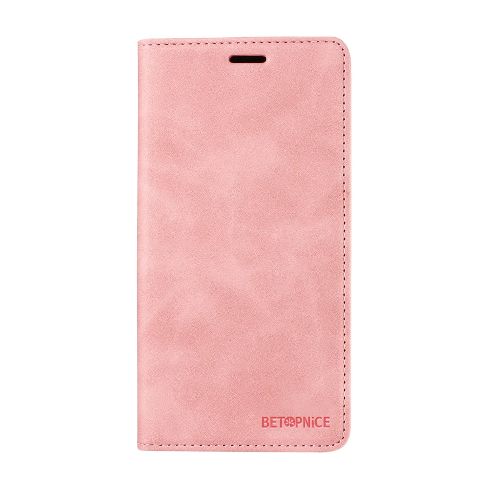 BETOPNICE For Infinix Smart 20 4G Case Magnetic Closure RFID Blocking Wallet Stand Leather Phone Cover - Pink - 4