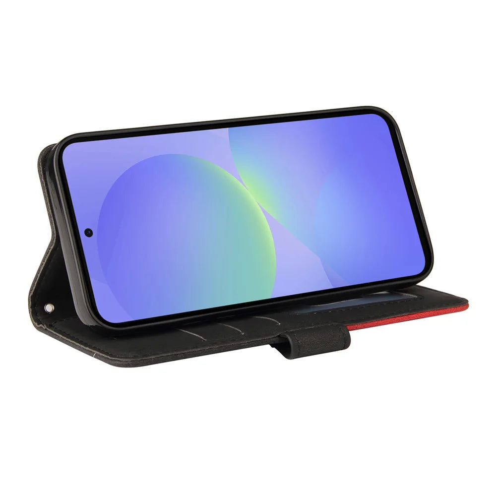 For Nothing Phone (4a) Pro Leather Phone Case Stand Wallet with Bi-colour Splicing Design - Black - 2