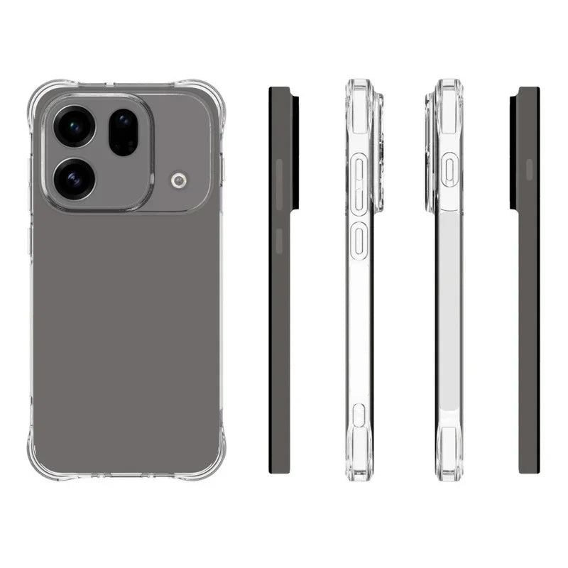 WANLONFENG For Oppo Find X9s Pro 5G WL Series Case 2.0mm TPU Phone Cover with Tempered Glass Film - Transparent - 6