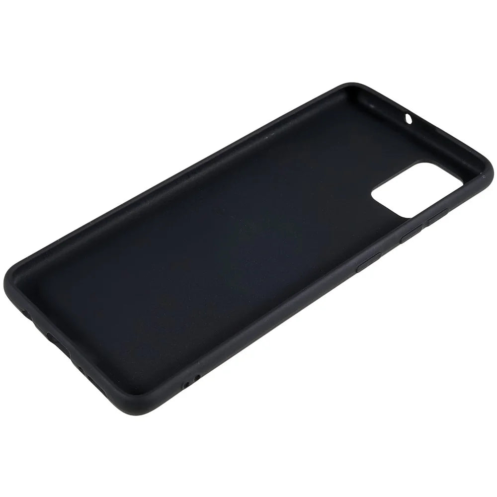 For Samsung Galaxy A51 4G SM-A515 Matte TPU Phone Protective Case Flexible Drop-proof Back Cover - Black - 7