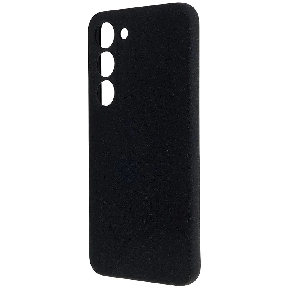 For Samsung Galaxy S23 Flexible TPU Camera Protection Phone Case Double-Sided Matte Anti-Fingerprint Cover - Black - 2