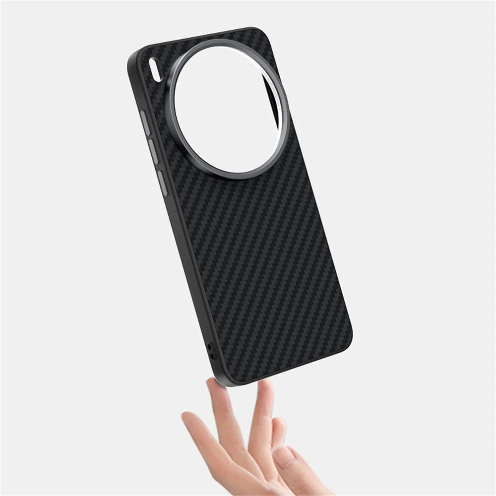 ABEEL For vivo X300s 5G Magnetic Case Carbon Fiber Texture Phone Back Cover - Black - 3