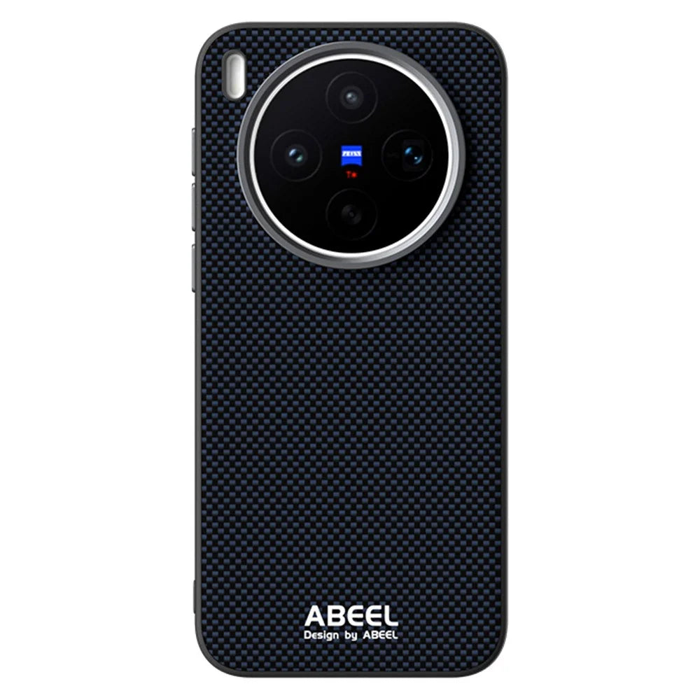 ABEEL For vivo X300s 5G Magnetic Case Printed PC TPU Aluminum Alloy Leather Phone Cover - Black - 2