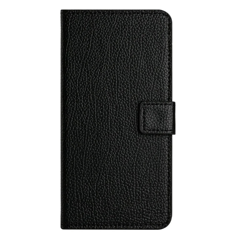For Samsung Galaxy A37 5G  /  A36 5G Case PU Leather Wallet Phone Cover Litchi Texture, Black - 4