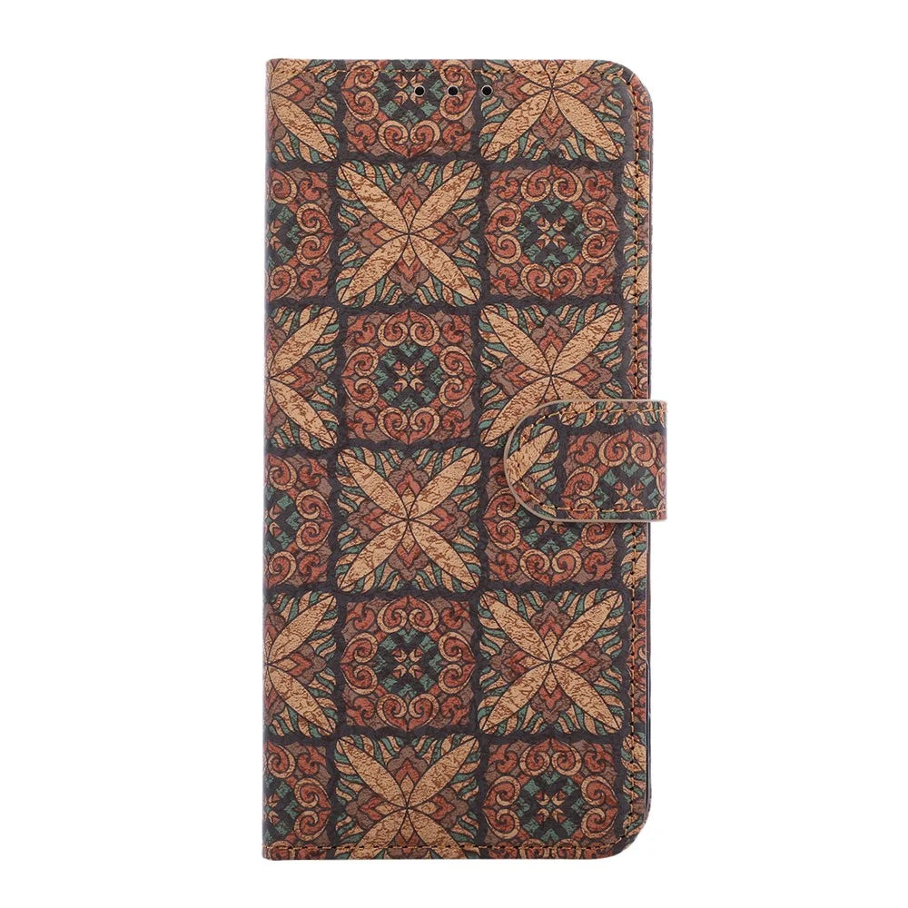 For Sony Xperia 1 VIII Leather Wallet Case Bohemian-style TPU PU Phone Cover with Stand - Hearts - 6