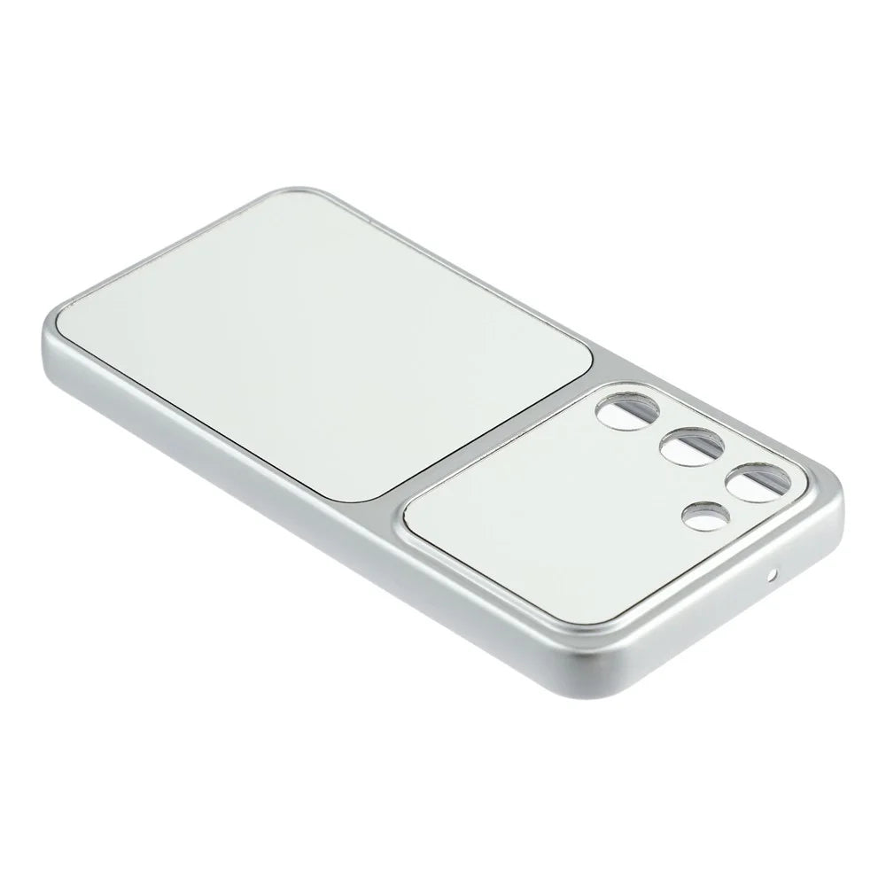 For Samsung Galaxy S23+ Phone Case Mirror Electroplating TPU Cover - Silver - 5