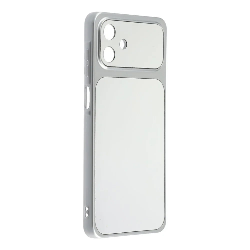 For Samsung Galaxy A05 4G Phone Case Mirror Electroplating TPU Cover - Silver - 2