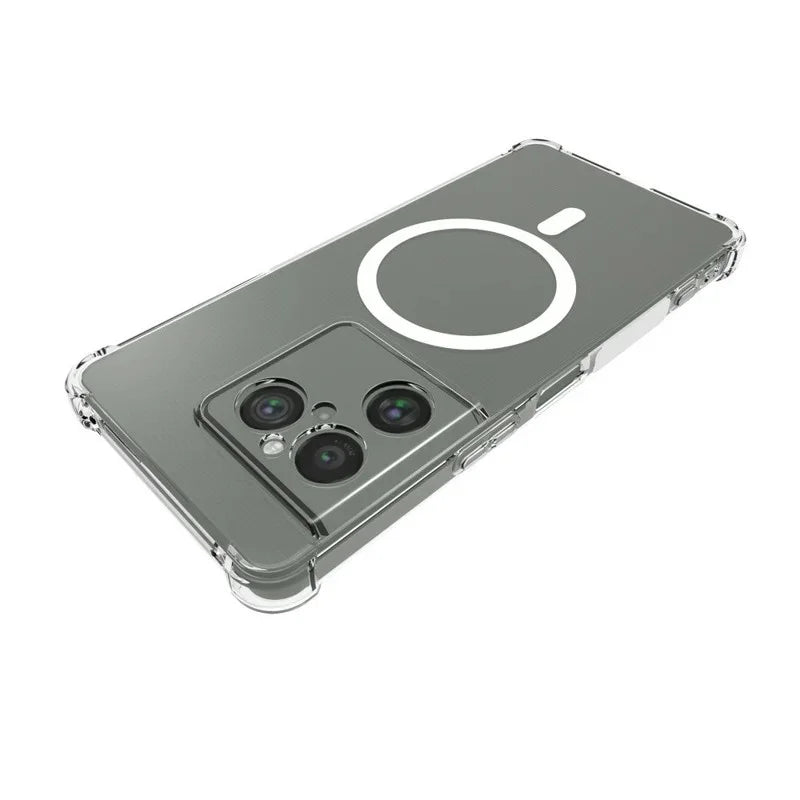 WANLONFENG for Sony Xperia 1 VIII  TM1 Series 2.0mm Magnetic Case Clear TPU Phone Back Cover - Transparent - 3