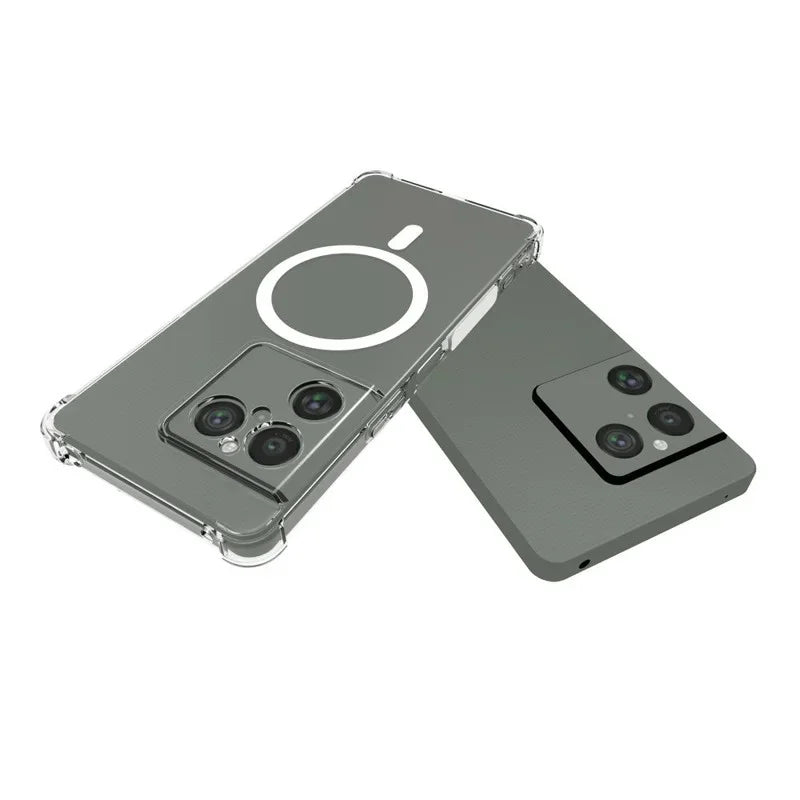 WANLONFENG for Sony Xperia 1 VIII  TM1 Series 2.0mm Magnetic Case Clear TPU Phone Back Cover - Transparent - 4