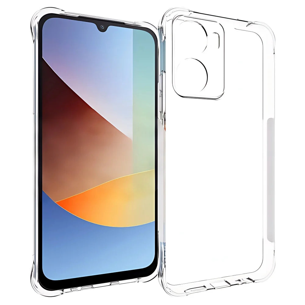 WANLONFENG for Xiaomi Redmi 15a 5G  WL Series Case 2.0mm TPU Phone Cover with Tempered Glass Film - Transparent - 2