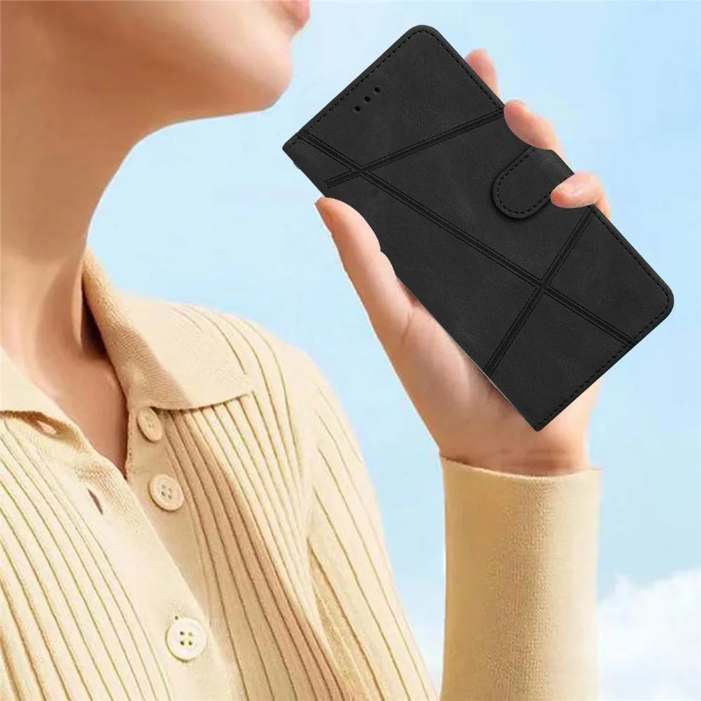 For Samsung Galaxy A04 4G (164.4 x 76.3 x 9.1 mm) Phone Case Wallet Crazy Horse Texture PU Leather Cover Stand Phone Case with Strap - Black - 6