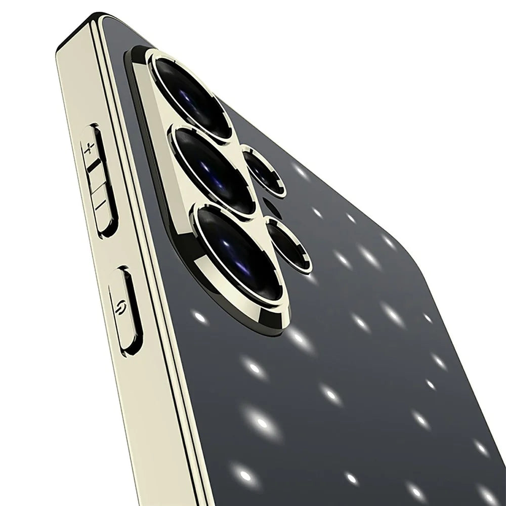 GKK for Samsung Galaxy S26 Ultra Case Smart LED Pattern AG Matte Anti-Fingerprint PC TPU Cover - Blue - 7