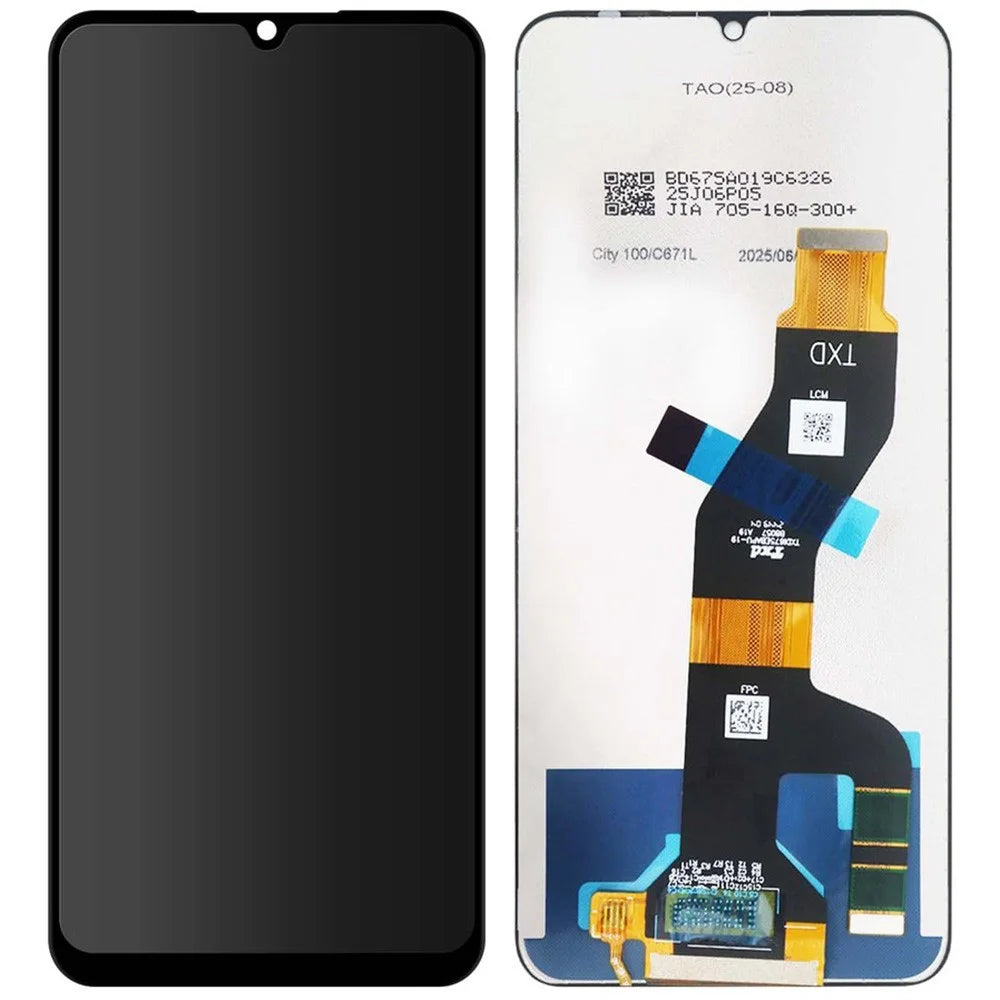 For itel A100 4G Grade C LCD Screen and Digitizer Assembly Replacement Part (Without Logo) - 1