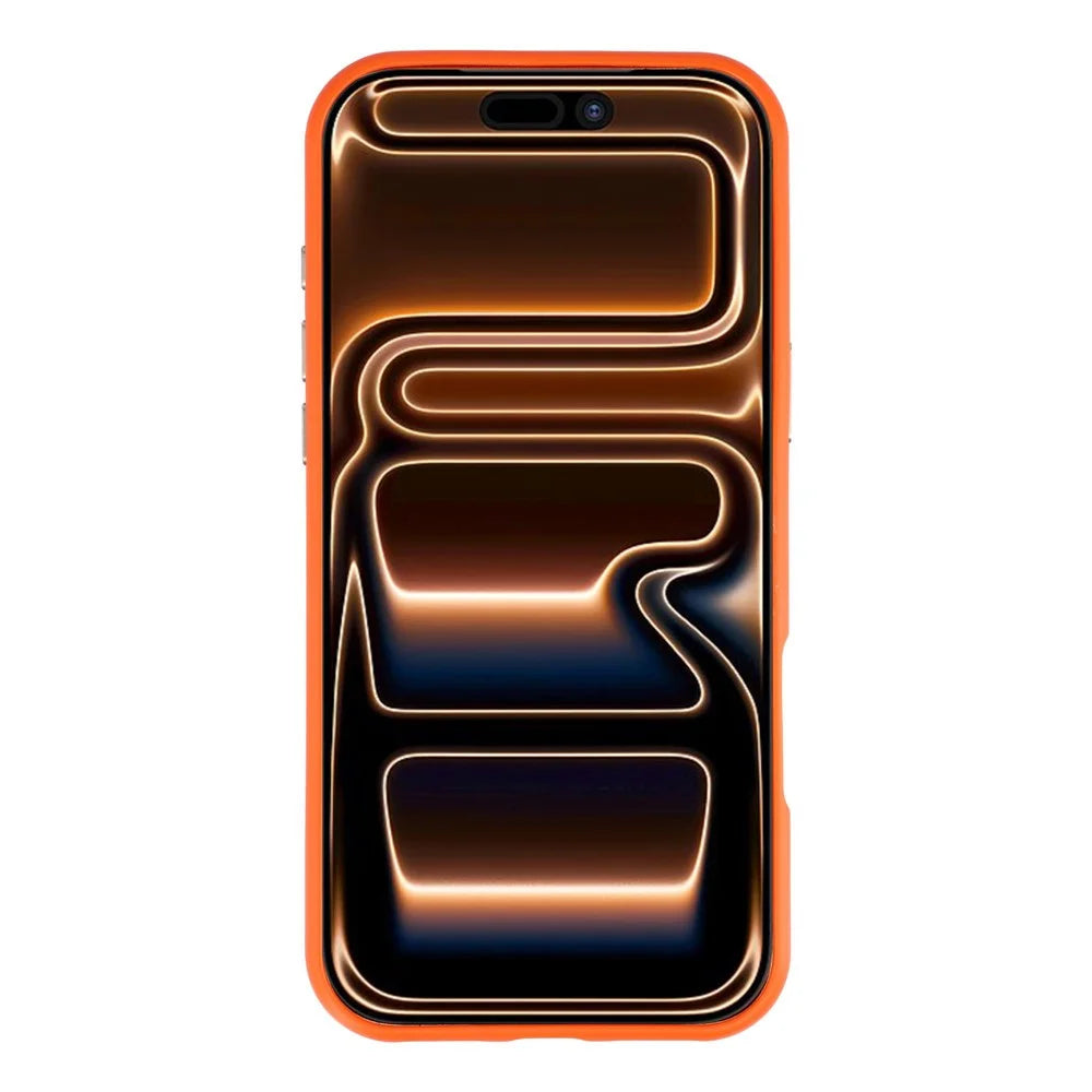 JAUCASE for iPhone 17 Pro Magnetic Case Glitter Angel Pattern Shockproof TPU PC Cover - Orange - 2