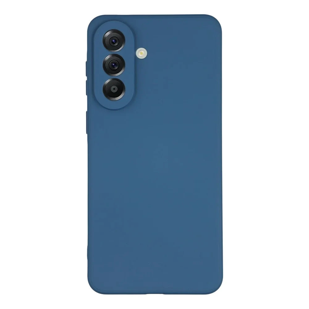 AMORUS For Samsung Galaxy A37 5G Case Precise Cutouts TPU Fiber Lining Shockproof Phone Cover - Sapphire - 1
