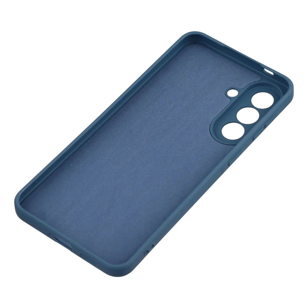 AMORUS For Samsung Galaxy A37 5G Case Precise Cutouts TPU Fiber Lining Shockproof Phone Cover - Sapphire - 5