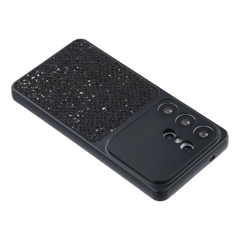 For Samsung Galaxy S26 Ultra Case Diamond Glitter TPU Shockproof Cover - Black - 6