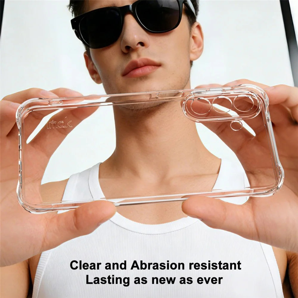 IMAK For Samsung Galaxy M47 5G / A27 5G Case TPU Phone Cover Airbag Shockproof Protection - Transparent - 4