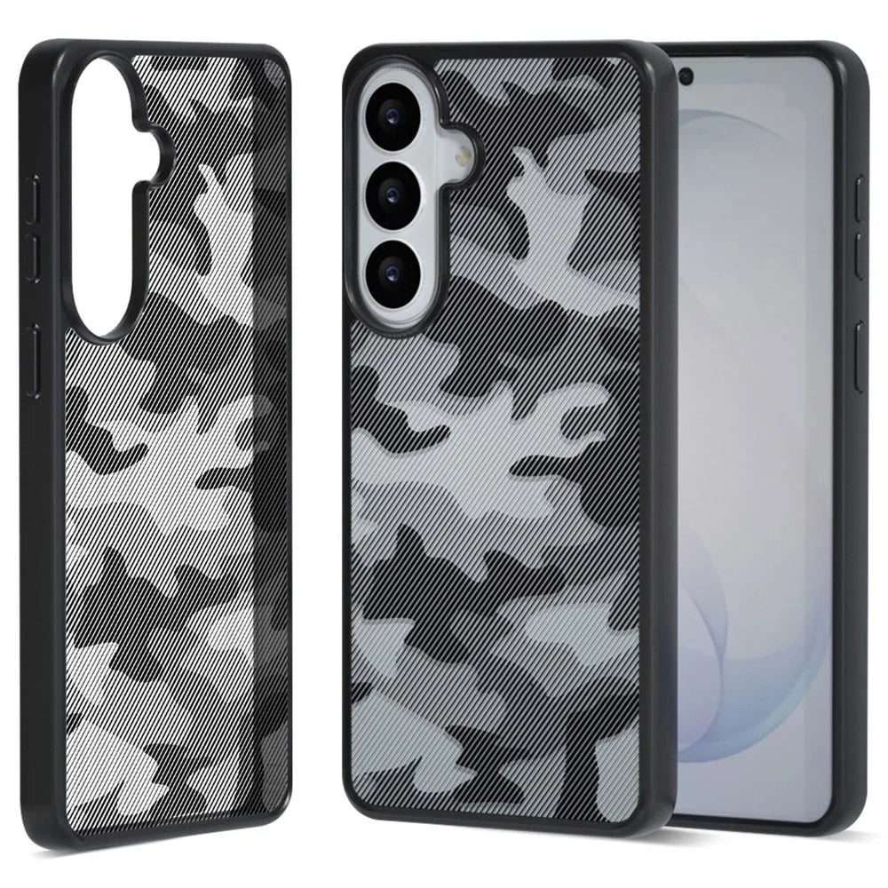 IBMRS for Samsung Galaxy S26 Mobile Cover Soft TPU + Hard PC Case with Wrist Strap (Precision Cutouts) - Artistic Camouflage - 2