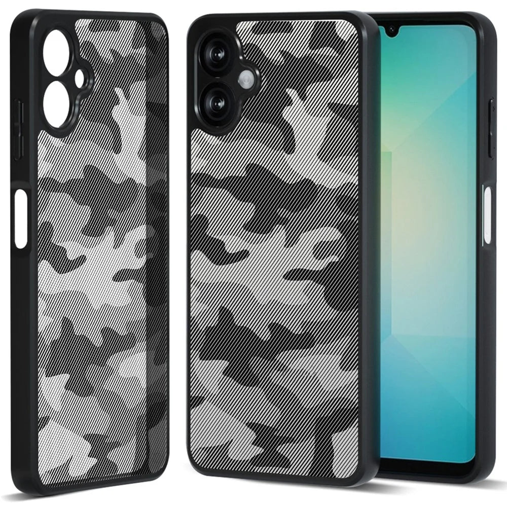 IBMRS for Samsung Galaxy A08 5G / A08 4G / A07 4G Mobile Cover Soft TPU + Hard PC Case with Wrist Strap (Precision Cutouts) - Artistic Camouflage - 2