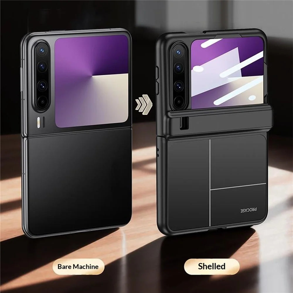 GKK For Huawei Pura X Magnetic Case Transform to Pura X Max Ultra Thin PC Protective Cover with Screen Film - Black - 3