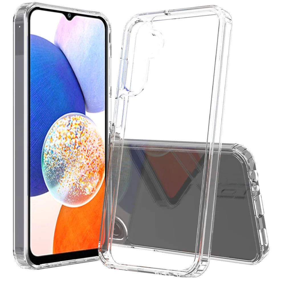 For Samsung Galaxy A27 5G Clear Phone Case TPU+Acrylic Shockproof Phone Back Cover - Clear - 6
