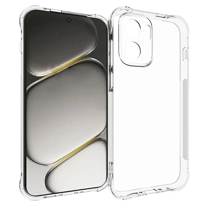 WANLONFENG for  OnePlus Ace 6 Ultra 5G WL2 Series TPU Case 2.0mm Phone Cover with 2Pcs Tempered Glass Films - Transparent - 2