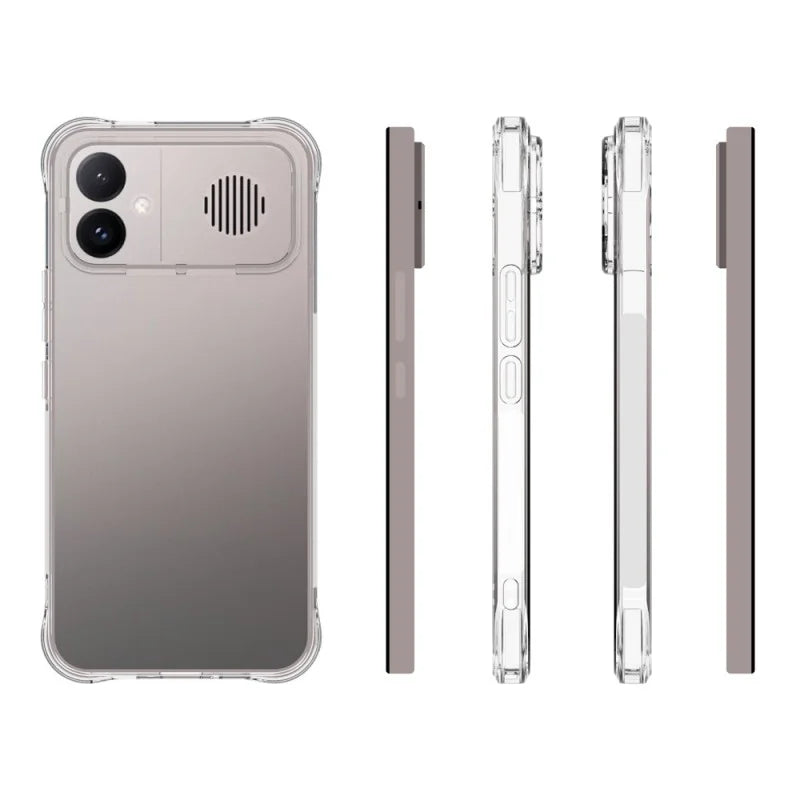 WANLONFENG for Xiaomi Redmi K90 Max 5G WL Series Case 2.0mm TPU Phone Cover with Tempered Glass Film - Transparent - 6
