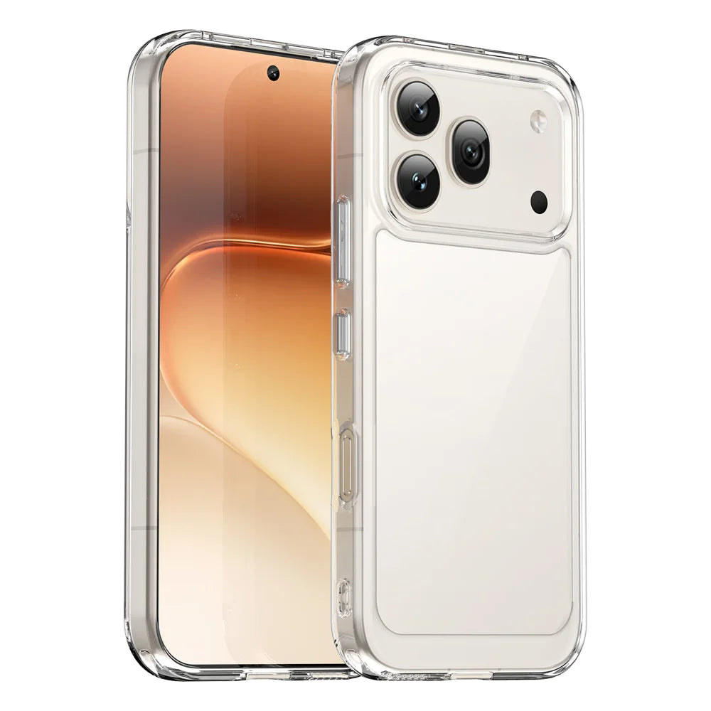 WANLONFENG for Honor 600 Pro 5G Phone Case  XC Series TPU Acrylic Cover with Tempered Glass (Big Lens Hole) - Black - 2
