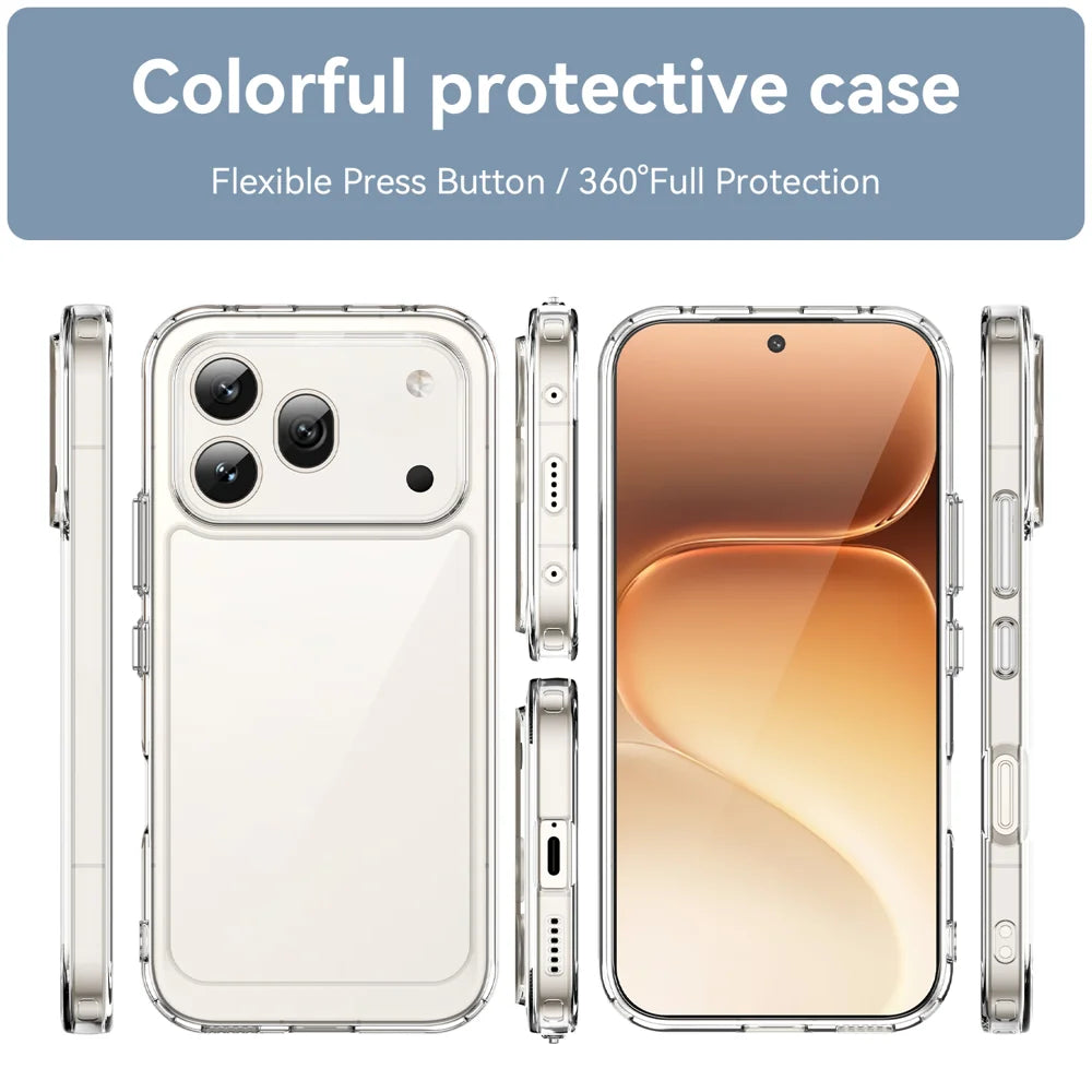 WANLONFENG for Honor 600 Pro 5G Phone Case  XC Series TPU Acrylic Cover with Tempered Glass (Big Lens Hole) - Black - 3