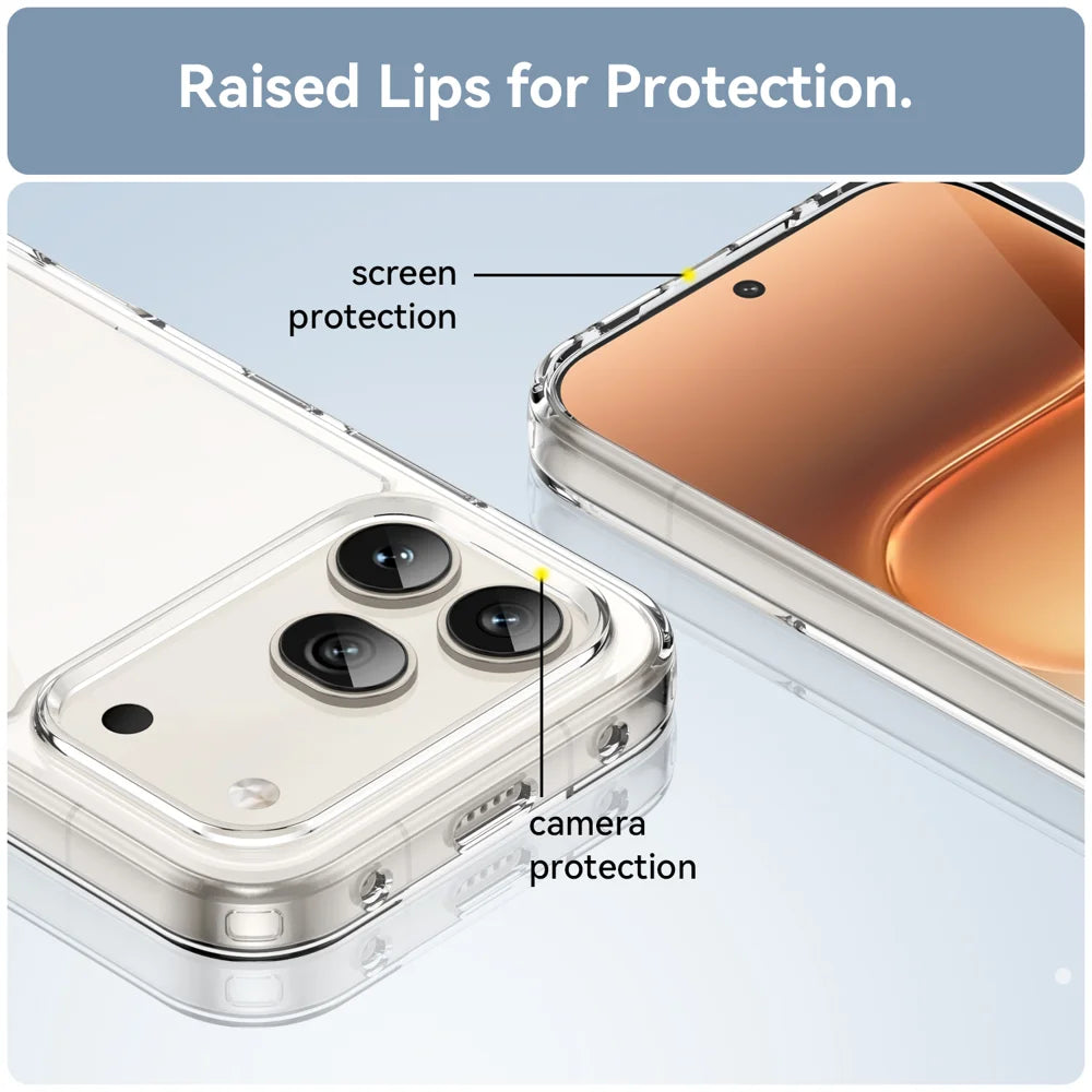 WANLONFENG for Honor 600 Pro 5G Phone Case  XC Series TPU Acrylic Cover with Tempered Glass (Big Lens Hole) - Black - 7