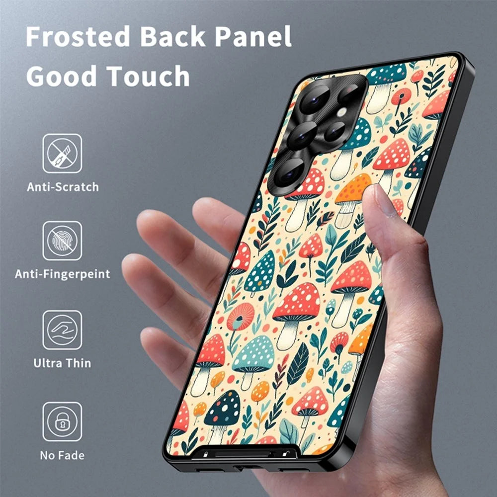 For Samsung Galaxy S26 Ultra Magnetic Case Mushroom Forest Pattern PC TPU Phone Cover with Lens Film - LK00158-01 - 2