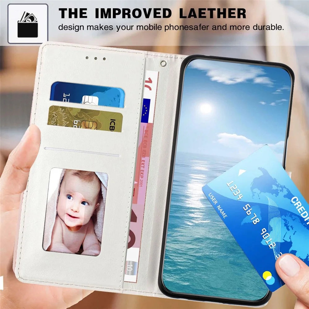 For Samsung Galaxy S26+ Wallet Case Pattern Printing PU Leather Stand Flip Phone Cover with Wrist Strap - Feather Dreamcatcher - 5