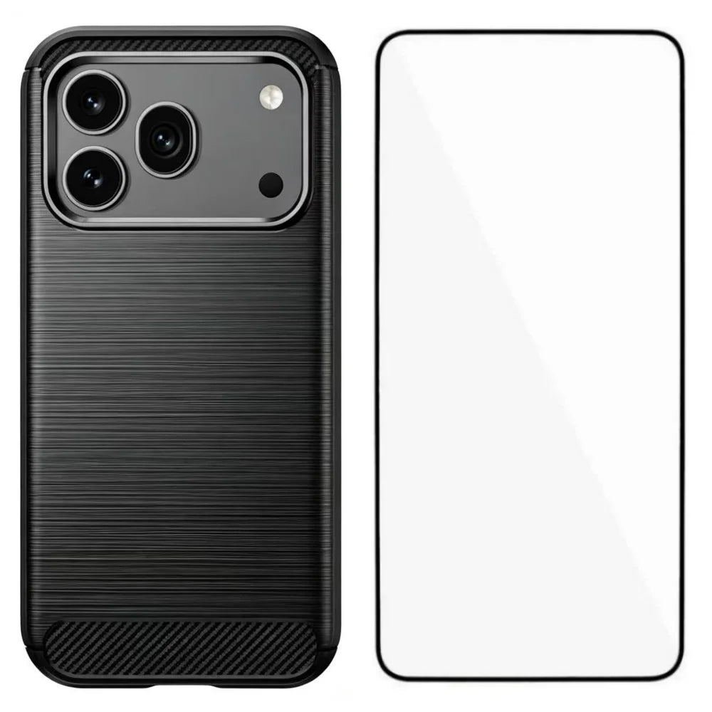 WANLONFENG for Honor 600 Pro 5G Case with Screen Film  LS Series Big Lens Hole Brushed Texture TPU Phone Cover - Black - 1