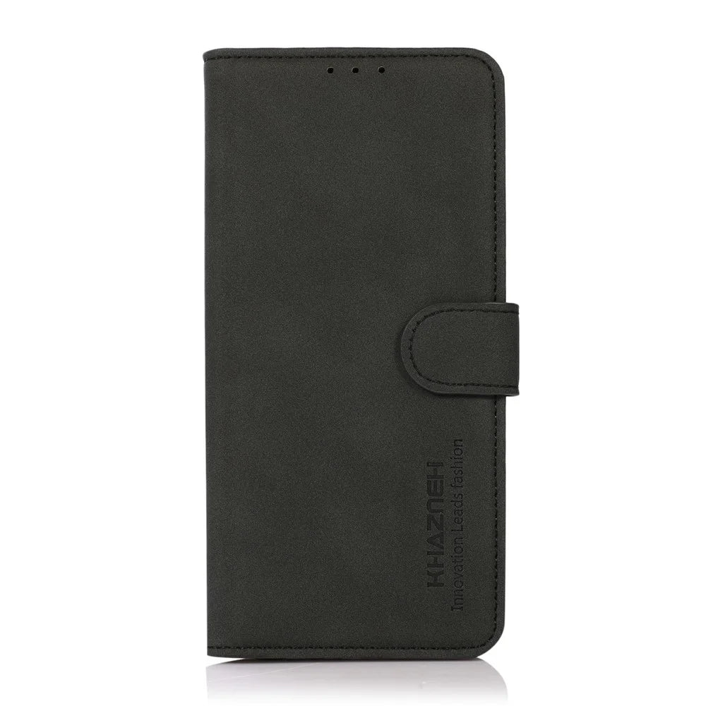 KHAZNEH For OnePlus Ace 6 Ultra 5G Case Anti Scratch PU Leather Wallet Stand Phone Cover - Black - 6