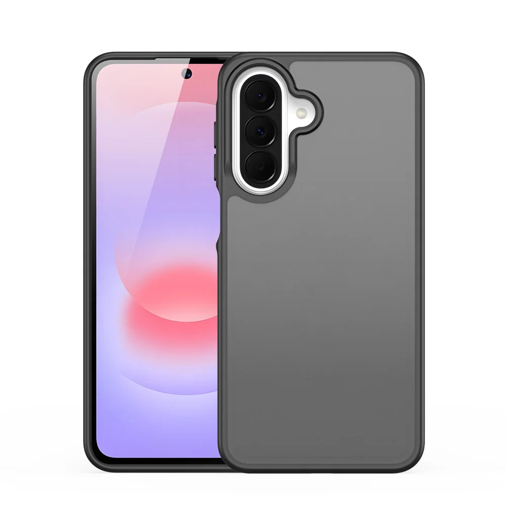 DUX DUCIS for Samsung Galaxy A27 5G / A37 5G / A36 5G / A56 5G Case Yind Series Matte Anti-fingerprint TPU+PC Phone Back Cover - Black - 1