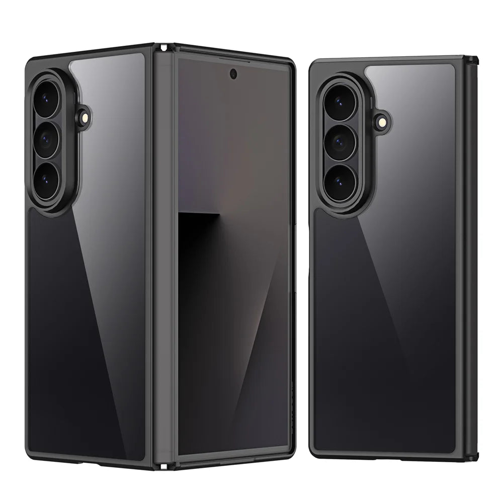 DUX DUCIS for Samsung Galaxy Z Fold8 Ultra / Z Fold7 5G Aimo Series PC + TPU Clear Back Phone Cover (REACH Certification) - Black - 2