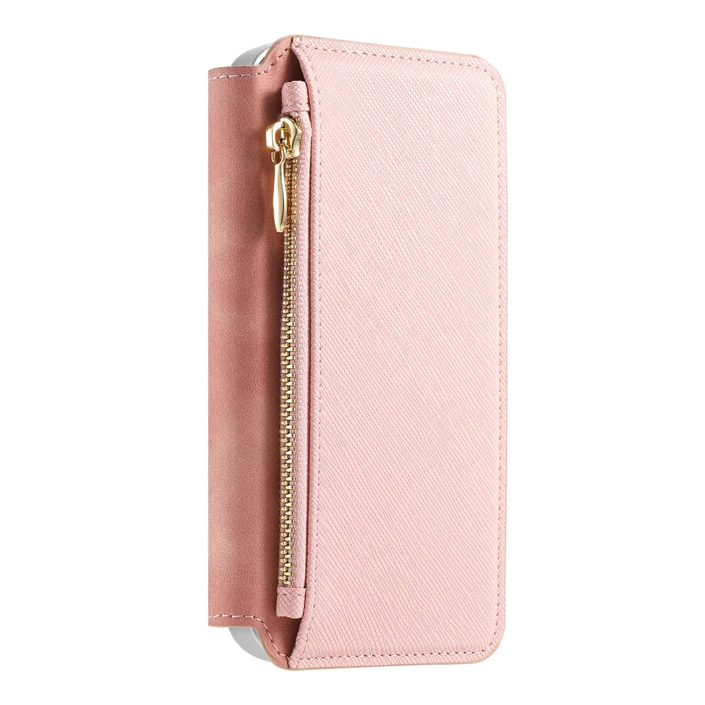 For Samsung Galaxy S26 Ultra Leather Case  Cross Texture Detachable Magnetic Phone Cover Wallet Stand - Blue - 2