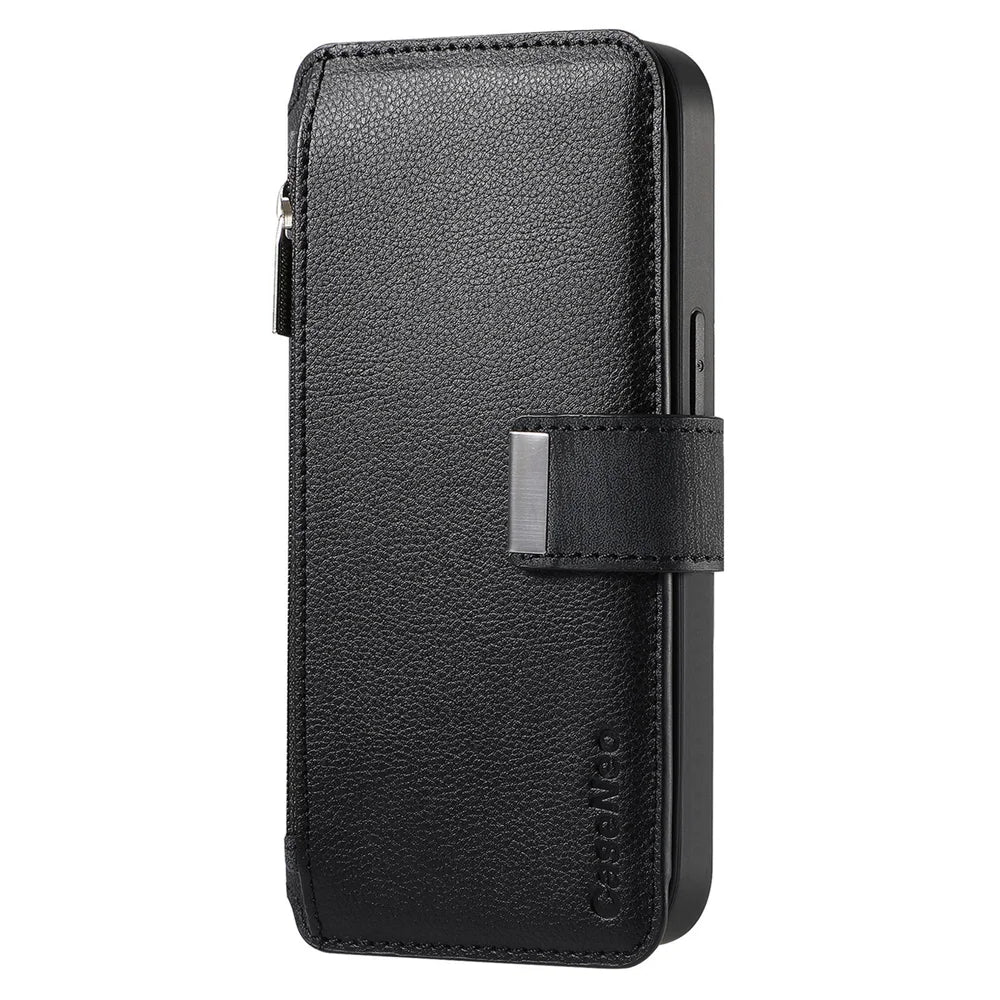 CASENEO for vivo S30 5G Case  MW-02 Detachable Magnetic Leather Flip Phone Cover - Black - 3