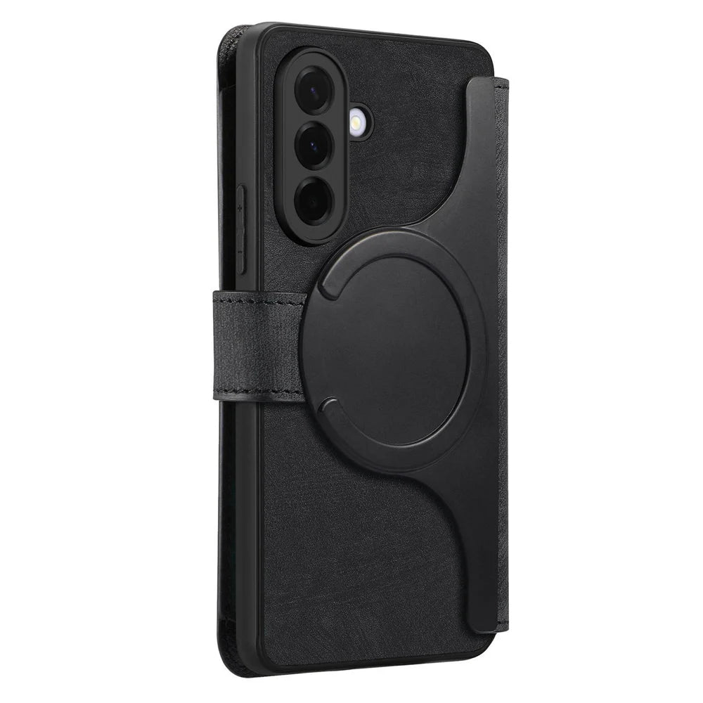 CASENEO for Samsung Galaxy A37 5G Case  MW-02 Detachable Magnetic Leather Flip Phone Cover - Black - 3